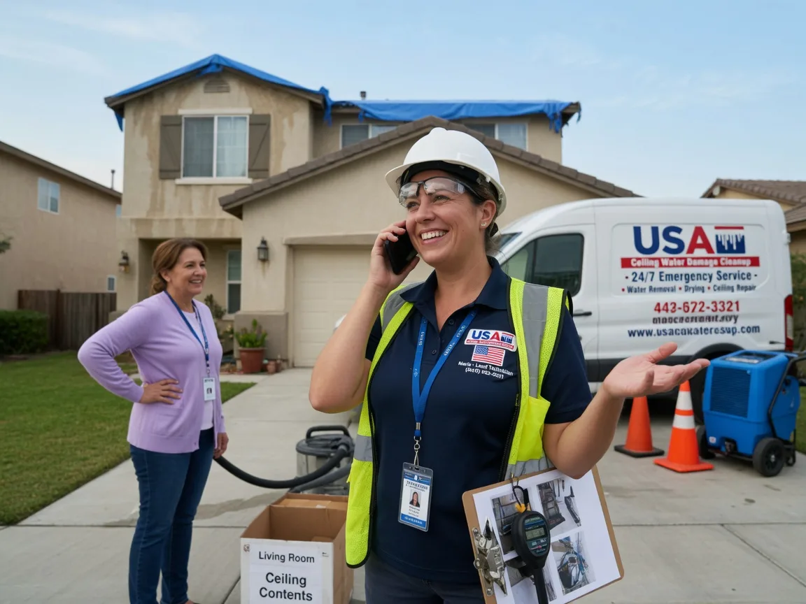 Ceiling Water Damage Restoration Story, WY FAQs